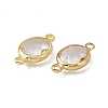 Transparent K9 Glass Connector Charms GLAA-A005-10G-03-2