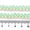 Baking Paint Transparent Glass Beads Strands DGLA-A034-J6MM-D02-4