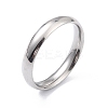 Non-Tarnish 304 Stainless Steel Simple Plain Band Finger Ring for Women RJEW-B036-06P-2