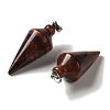 Dyed & Heated Natural Red Tiger Eye Pendants G-Z055-02P-17-2