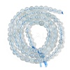 Grade A Natural Aquamarine Round Bead Strands LS-G-L417-13-A01-5