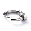Non-Tarnish 304 Stainless Steel Hoop Earrings LS-STAS-B030-03B-2