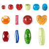 100G Opaque Imitation Gemstone Acrylic Beads MACR-TA0001-53-2