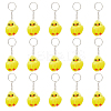 Cute Water Mink Mini Fur Chicken Pendant Bag Keychain KEYC-WH0018-77-1