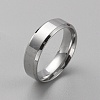 Stainless Steel Simple Plain Band Ring for Men Women RJEW-WH0015-04D-1