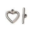 Non-Tarnish 304 Stainless Steel Toggle Clasps STAS-Q324-04P-1