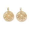 Brass Micro Pave Cubic Zirconia Pendants KK-P260-22G-1
