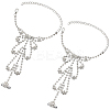 2Pcs Crystal Rhinestone Tennis Ring Bracelet BJEW-CN0001-17C-1