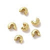 Brass Crimp Beads Covers X-FIND-Z039-13A-G-2