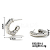 Copper Geometric Micro Zircon Stud Earrings KI5789-1-1