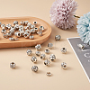 100Pcs 10 Style Tibetan Style Alloy European Beads TIBEB-MP0001-01-5