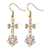 Glass Star Dangle Earrings EJEW-JE05548-05-1
