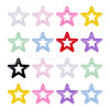 40Pcs Opaque Acrylic Pendants MACR-TA0002-84-2