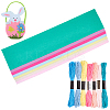 7Pcs 7 Colors Non-woven Felt Fabric DIY-CP0012-69E-6