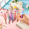 8Pcs 8 Colors UV Plated Plastic Ball-Point Pen AJEW-TA0001-84-5