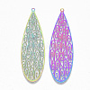 Ion Plating(IP) 304 Stainless Steel Filigree Big Pendants STAS-S108-81-2