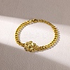 304 Stainless Steel Link Bracelets BJEW-Z098-01G-1