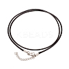 Waxed Polyester Cord Necklaces Making X-MAK-G014-08P-1