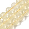 Natural Lemon Quartz(Heated) Beads Strands G-G286-A04-8mm-01-2