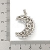 Rack Plating Brass & ABS Plastic Imitation Pearl Pendants KK-N255-03D-P-RS-3