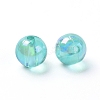Eco-Friendly Transparent Acrylic Beads X-PL734-9-3