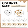 20Pcs 2 Colors UV Plating Alloy Enamel Pendants ENAM-LP0001-75-2