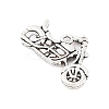 Tibetan Style Zinc Alloy Motorcycle Pendants X-TIBEP-R334-346AS-RS-3