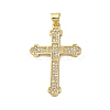 Brass Micro Micro Pave Clear Cubic Zirconia Pendants KK-A212-01E-G-1