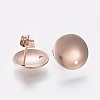Ion Plating(IP) 304 Stainless Steel Stud Earring Findings STAS-K184-03-01RG-2
