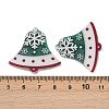 Christmas Themes Opaque Printed Acrylic Pendants OACR-B037-01-3