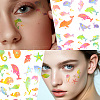 36Pcs 2 Style PVC Waterproof Self-Adhesive Picture Stickers STIC-SP0001-09A-3