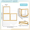 Foldable Hot Stamping Transparent PVC Packaging Boxes CON-WH0123-24A-02-2