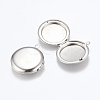 Tarnish Resistant 316 Stainless Steel Locket Pendants A-STAS-G146-16P-2