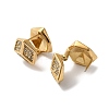 Stainless Steel with Rhinestone Hoop Earrings for Women EJEW-C110-17G-01-2