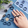 16Pcs 8 Size 316 Stainless Steel Grooved Finger Ring for Men Women RJEW-DC0001-09B-4