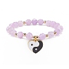 Natural Lavender Amethyst Stretch Bracelet BJEW-JB08525-05-1
