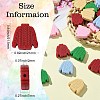 20Pcs 5 Colors Food Grade Eco-Friendly Silicone Focal Beads SIL-CJ0002-08-2