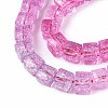 Crackle Transparent Glass Beads Strands GLAA-N062-6mm-07-3