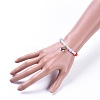 Acrylic Imitated Pearl  Stretch Kids Charm Bracelets BJEW-JB04573-01-5