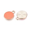 Alloy & Enamel Pendants ENAM-T021-69G-2
