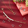 40Pcs 2 Colors Rack Plating Alloy Linking Rings FIND-CA0004-53-4