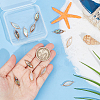 12Pcs 2 Colors Shell Paper Resin Connector Charms KK-BC0012-73-3