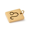 304 Stainless Steel Charms STAS-R001-03G-05-2
