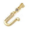 Brass Micro Pave Cubic Zirconia Pendants KK-M319-02G-U-2
