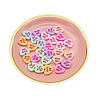 Opaque Resin Cabochons HEAR-PW0002-046B-1