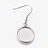 304 Stainless Steel Dangle Earrings EJEW-WH0001-A01-1