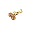 304 Stainless Steel Rhinestone Pendants STAS-Z158-07G-01B-2