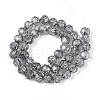 Transparent Crackle Glass Beads Strands GLAA-N053-10mm-02-2