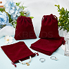 20Pcs Rectangle Velvet Drawstring Pouches TP-BBC0001-03B-01-4