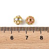 Brass & Alloy & Rhinestone Enamel Beads RB-CBA973B-11E-G-3